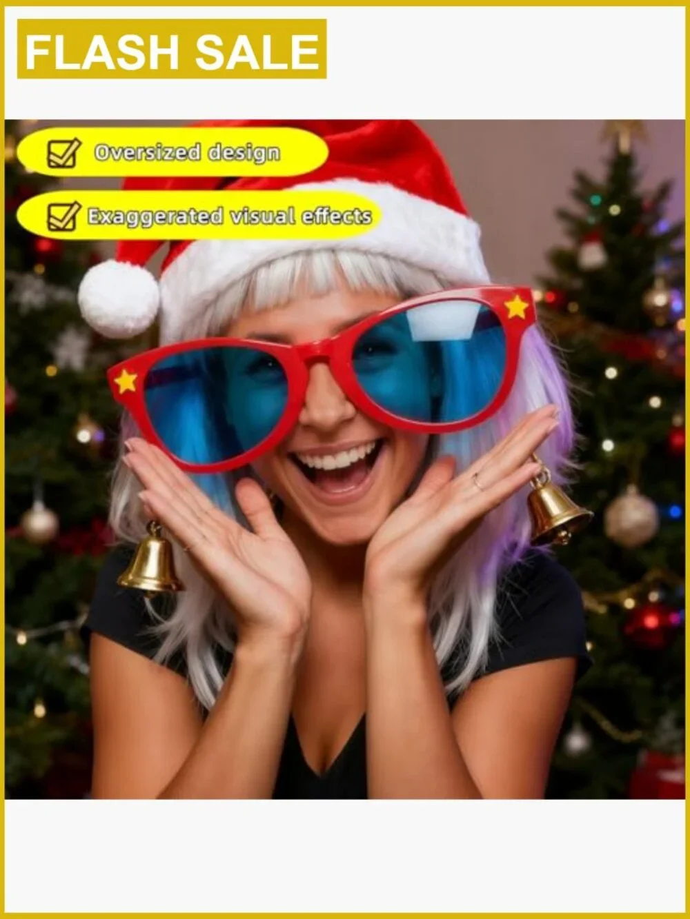 Giant Oversized Novelty Sunglasses for Parties, Cosplay & Events - Durable